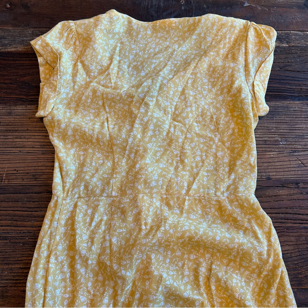 Skylar + Madison | Yellow Floral Maxi Dress M - Picture 8 of 11